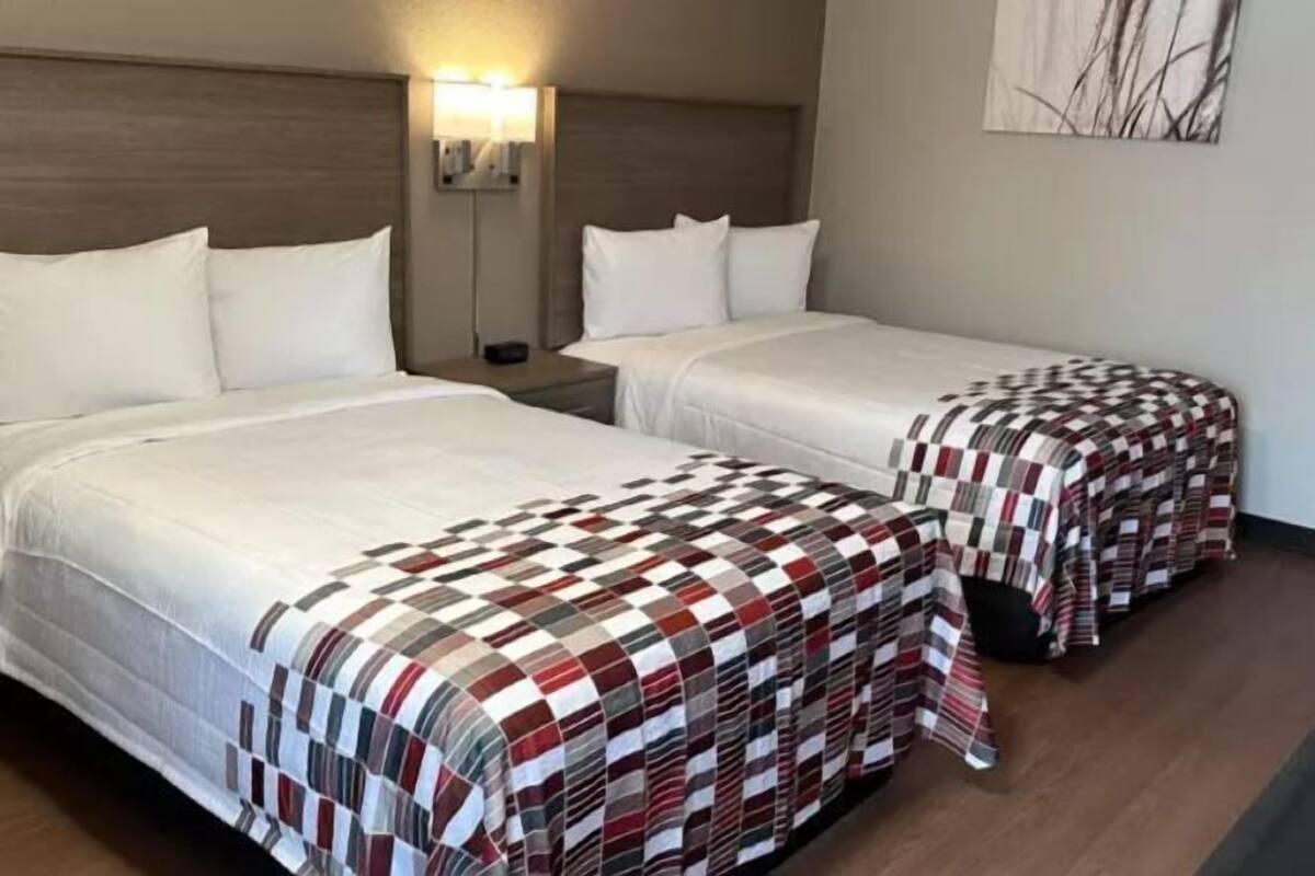 1 slaapkamer, een bureau, een laptopwerkplek, gratis wifi