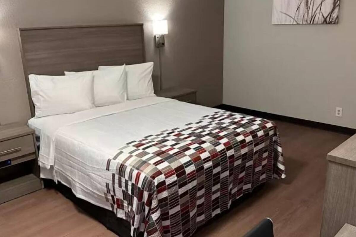 1 slaapkamer, een bureau, een laptopwerkplek, gratis wifi