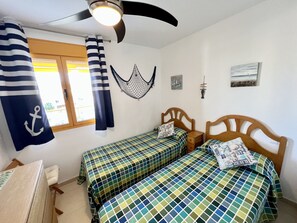 1 bedroom, iron/ironing board, bed sheets