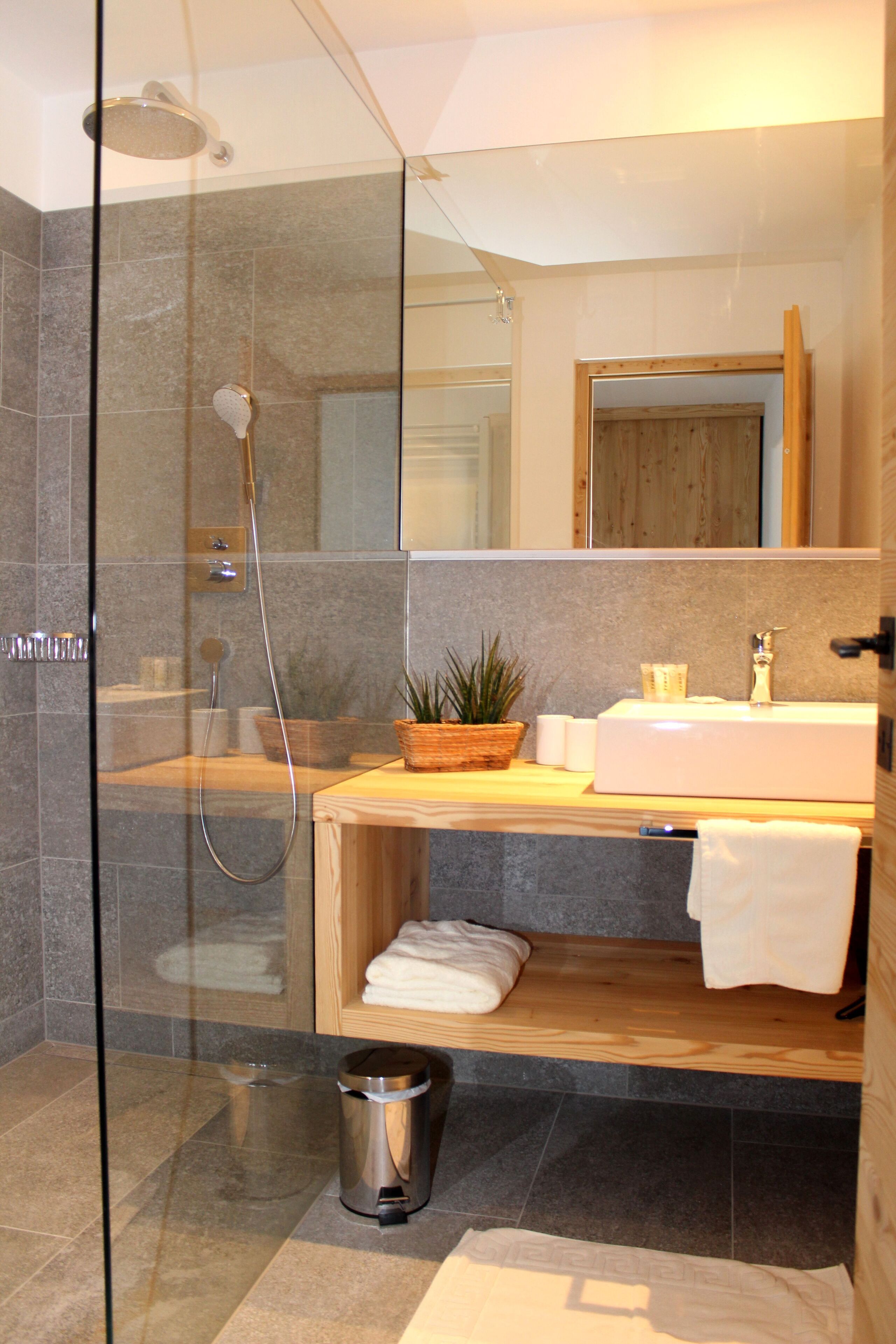 Dusche, Haartrockner, Bidet, Handtücher