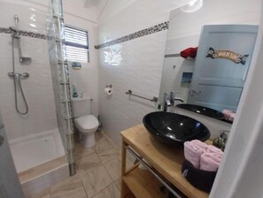 Hair dryer, towels, soap, toilet paper - Les Gites Capra - Villa Aiméandre Piscine et Spa (Bouillante)