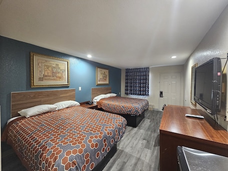 Basic Room, 2 Queen Beds | 1 bedroom, free WiFi, bed sheets