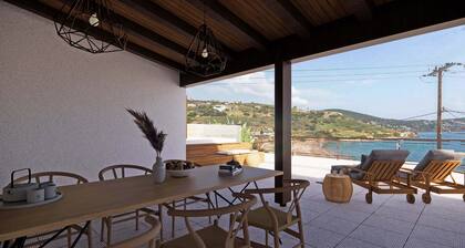 Sea house with a beach in 20 meters