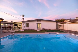 A heated pool