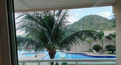 Flat Maravilhoso de Frente Para mar e Área Lazer