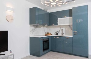 Fridge, oven, stovetop, dishwasher - Paulina 2BR apartment with balcony and sea viiew (Dubrovnik)