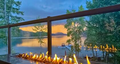 Luxe lakefront condo with stunning view & boat slip - walk to City Beach