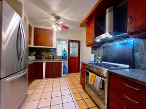 Microwave, oven, stovetop, paper towels