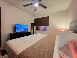 2 bedrooms, iron/ironing board, WiFi, bed sheets