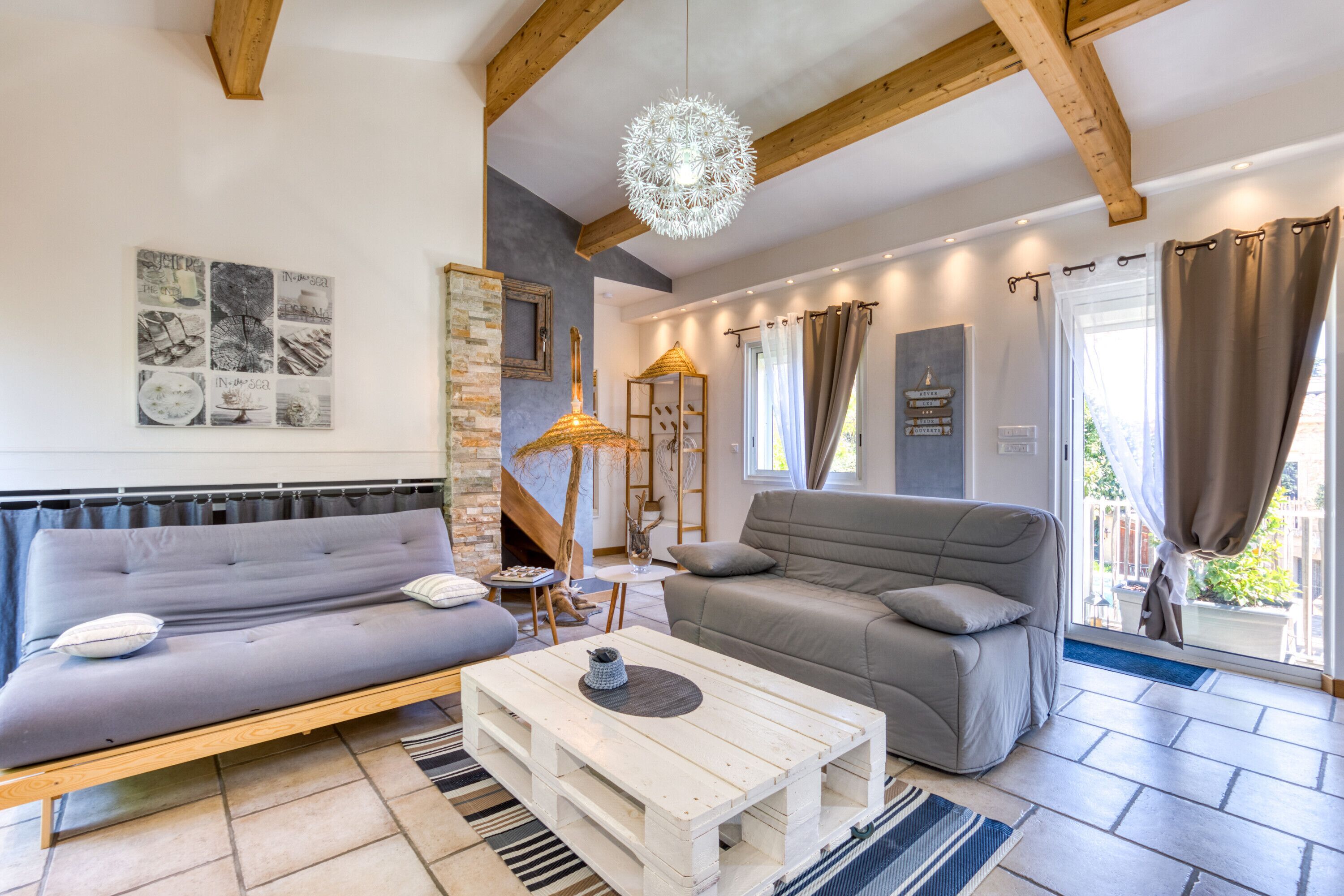 TV, DVD player, stereo