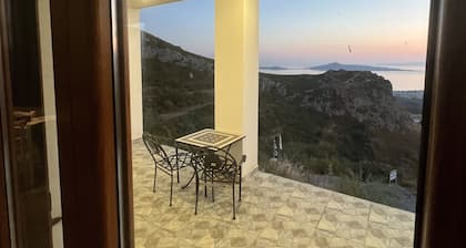 Enjoy the view of nature and an amazing sunset in the Mediterranean Villa