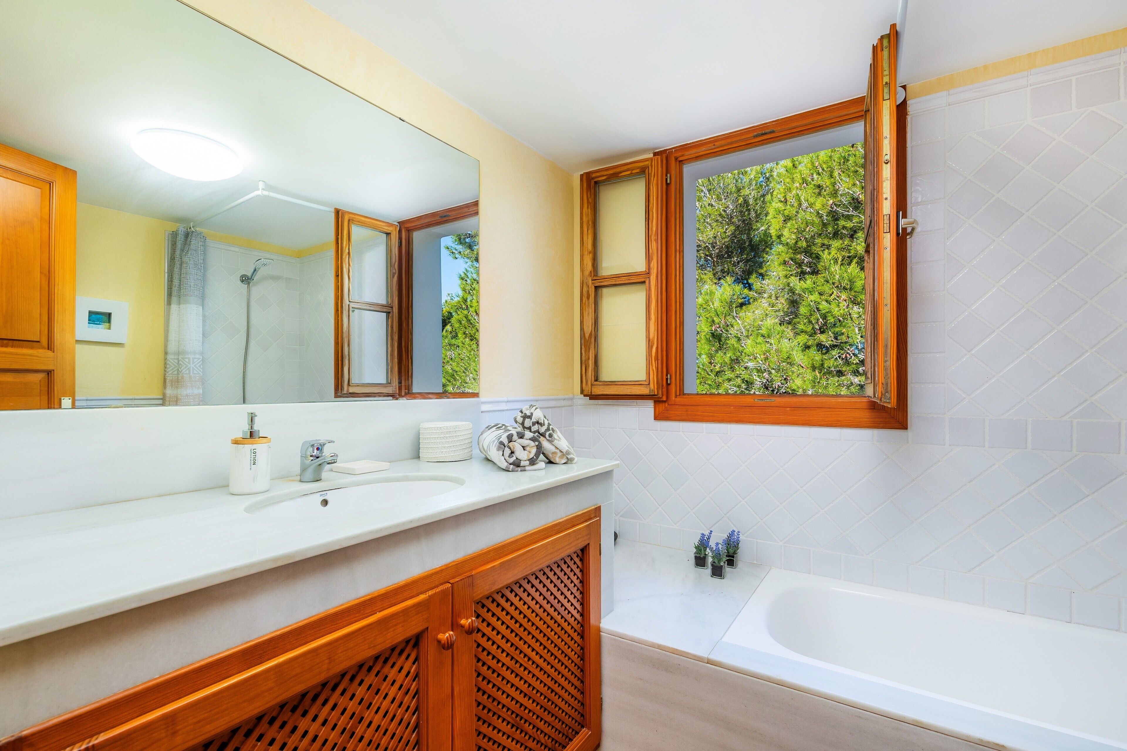Shower, towels