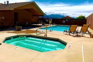 屋外プール、温水プール