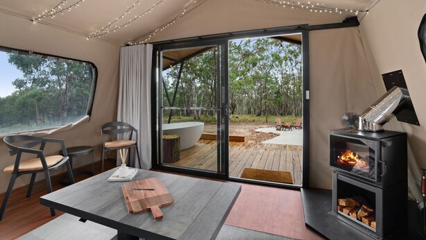 Luxury Tent | View from room - Akuna Estate (Running Stream)