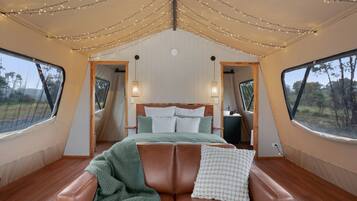 Luxury Tent | 1 bedroom, Egyptian cotton sheets, premium bedding, down duvets