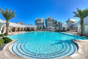 Una piscina riscaldata