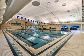 Indoor pool, a heated pool