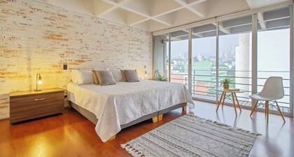 Spacious & cozy 2-bedroom duplex condo in Poblado Medellín