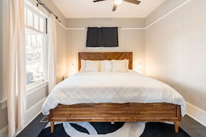 2 bedrooms, iron/ironing board, travel crib, WiFi
