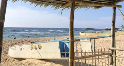 Clean Guesthouse in Patar Beach with Private open kubo on Public Beach Area