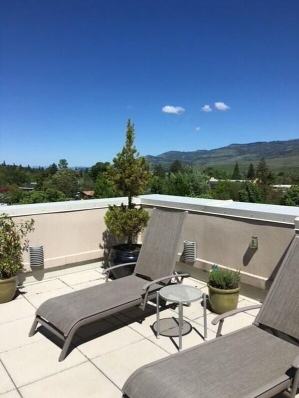 Terrace/patio - Alley-By Loft: Smack Dab in the Middle of Ashland! Steps from Theaters & Lithia (Ashland)