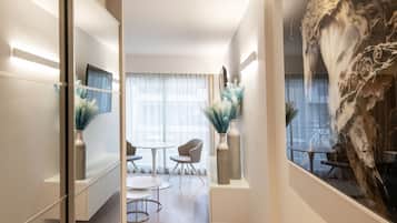 Deluxe-Studio | 1 Schlafzimmer, Zimmersafe, individuell dekoriert