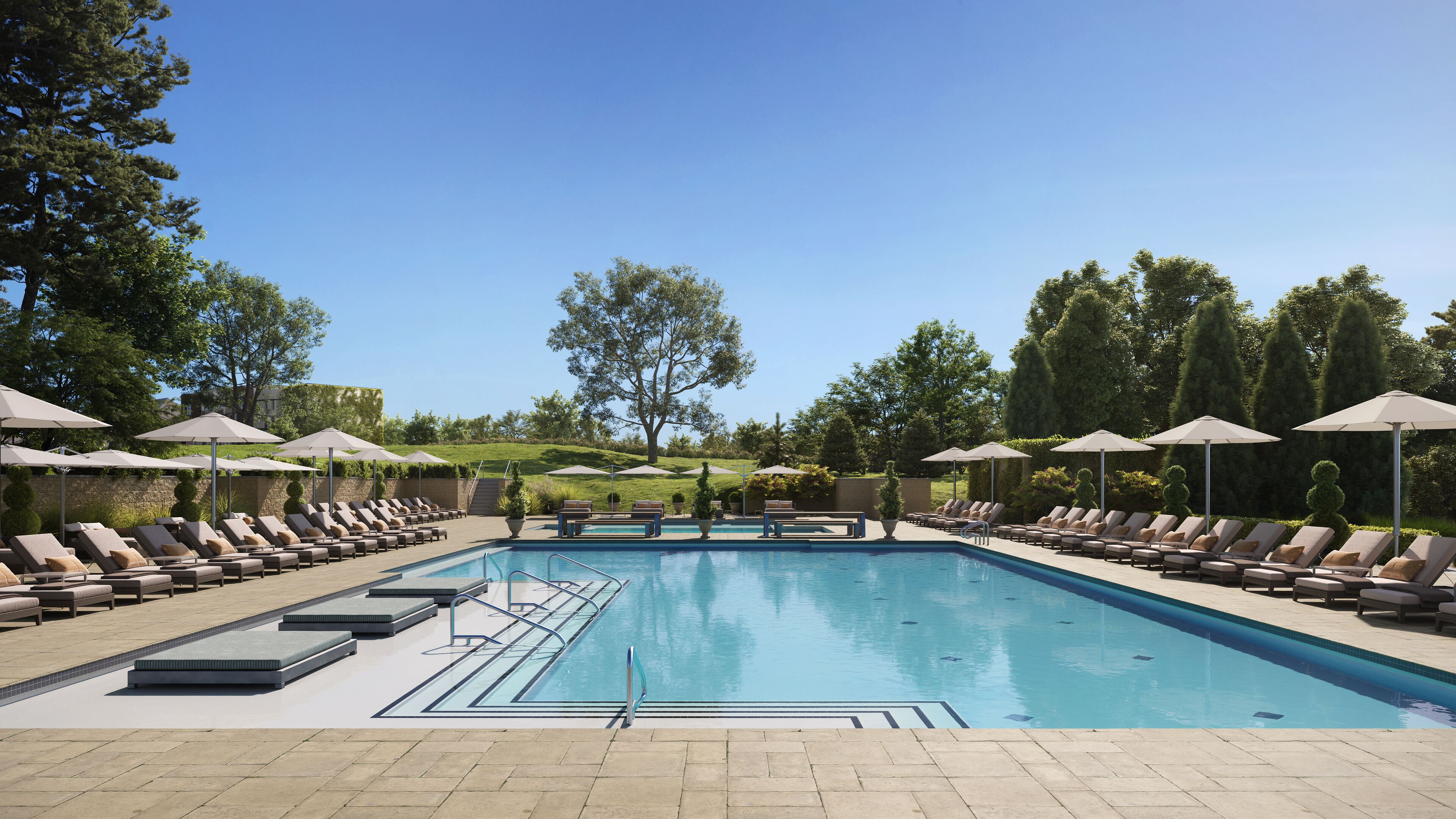 Seasonal outdoor pool