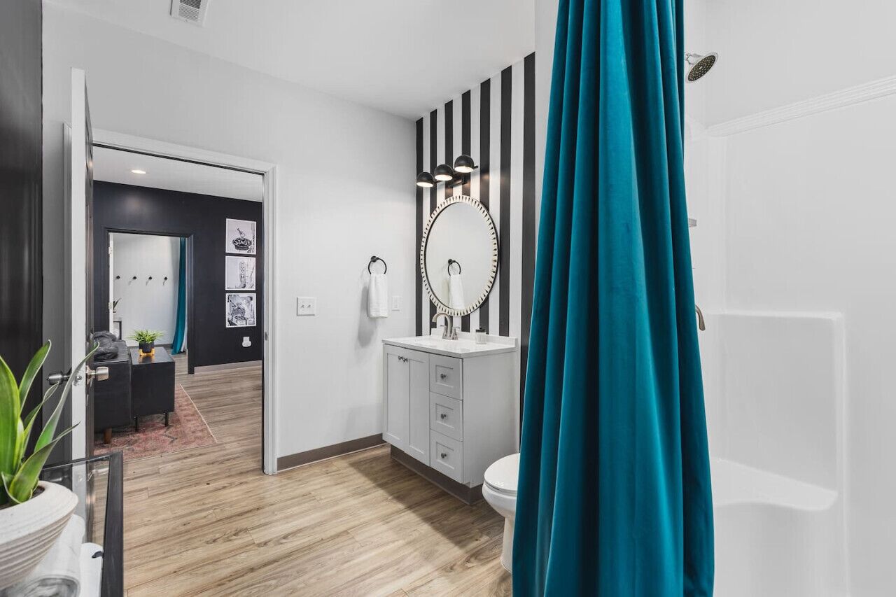 Hair dryer, towels, toilet paper
