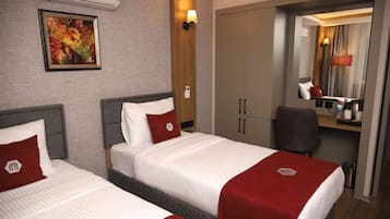 Free minibar items, desk, laptop workspace, free WiFi