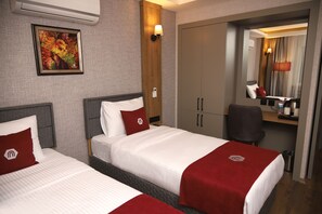 Free minibar items, desk, laptop workspace, free WiFi