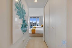 Desk, iron/ironing board, travel crib, WiFi