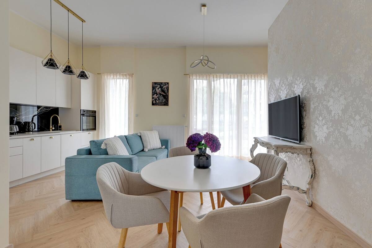 1 habitación y ropa de cama de alta calidad