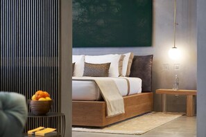 Superior suite | 1 slaapkamer, lakens van Egyptisch katoen, luxe beddengoed, donsdekens