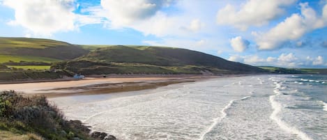 Vlak bij het strand