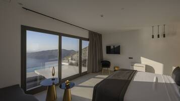 Grand suite | 1 slaapkamer, een kluis op de kamer, een bureau