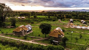 منظر من الجو على ارتفاع عالٍ