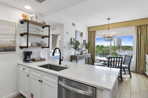 Fridge, microwave, oven, stovetop - Pool View ~ Wraparound Balcony ~ Tram Included (Miramar Beach)