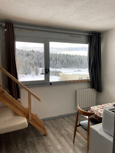 18 m2 lit Double + lit mez en 90 + lit de 120x90 Exposition Sud, Pied des Piste