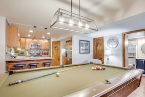 Microwave, oven, stovetop, dishwasher - Troy Apartment w/ Hot Tub, Pool Table + Fire Pit! (Troy)