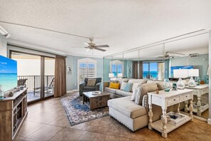 公寓客房, 2 間臥室 | 起居區