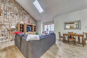 House (6 Bedrooms) | Interior - Furnished Deck + Game Room: Ruidoso Home! (Ruidoso)