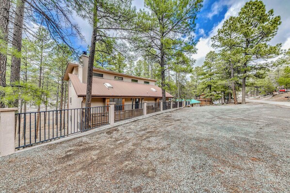 House (6 Bedrooms) | Interior - Furnished Deck + Game Room: Ruidoso Home! (Ruidoso)