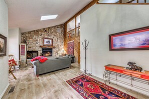 House (6 Bedrooms) | Interior - Furnished Deck + Game Room: Ruidoso Home! (Ruidoso)