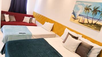 1 dormitorio y decoración individual