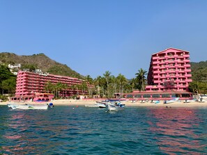 Sun loungers, beach towels