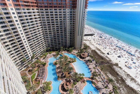 Indoor pool, a heated pool - Beautifully Updated 1BR+BK/2BA at Shores of Panama (Panama City Beach)