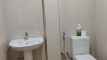 Towels, soap, toilet paper