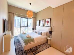 Apartment (2 Bedrooms) | 2 bedrooms, desk, iron/ironing board, bed sheets - Lux Burj Royale Full Burj Khalifa & Fountain View (Dubai)