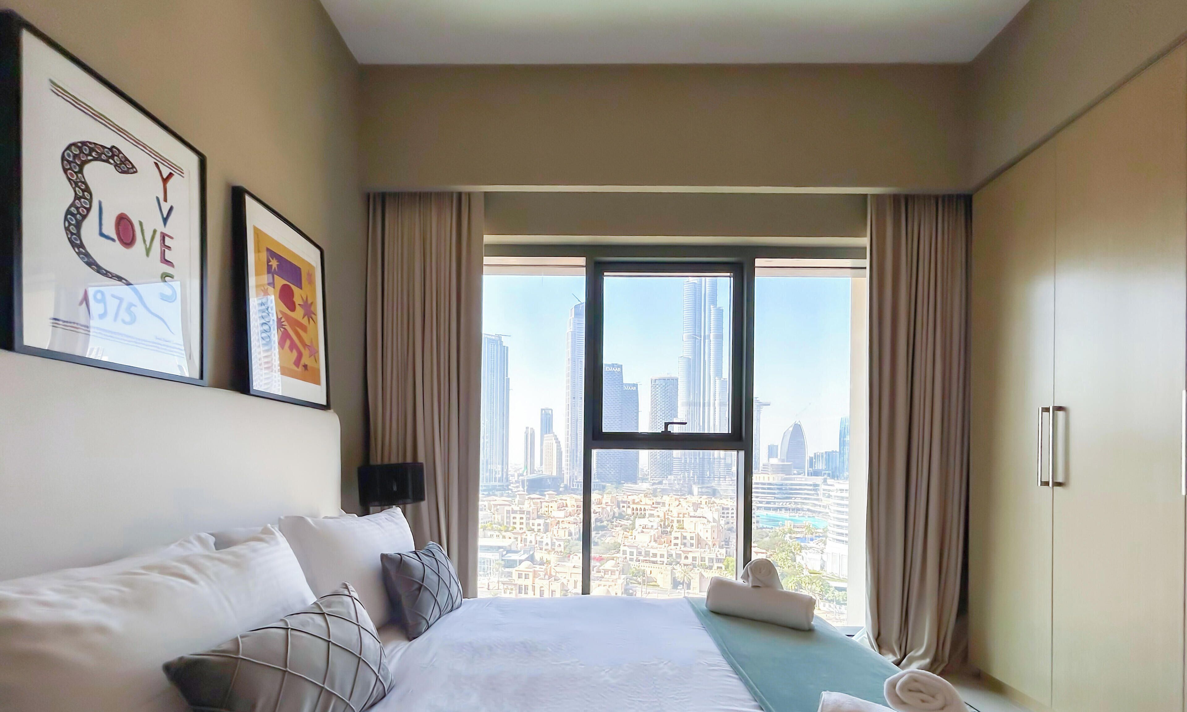 Appartement (2 Bedrooms) | 2 chambres, bureau, fer et planche à repasser, draps fournis