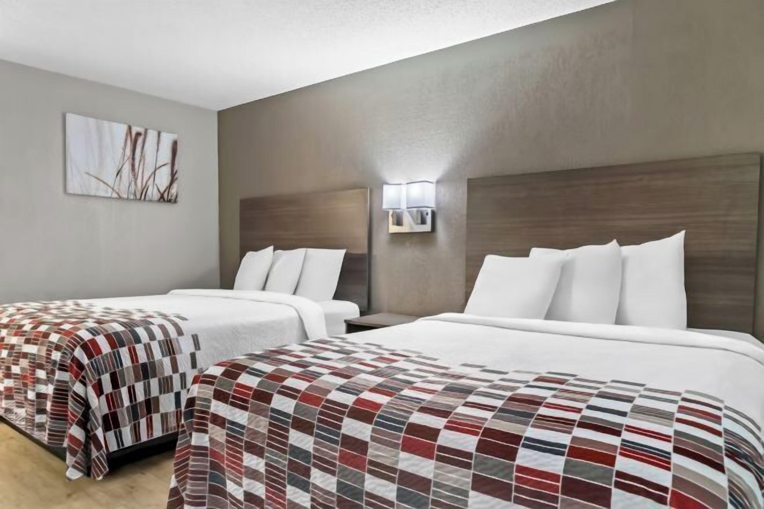 Desk, laptop workspace, blackout drapes, free WiFi